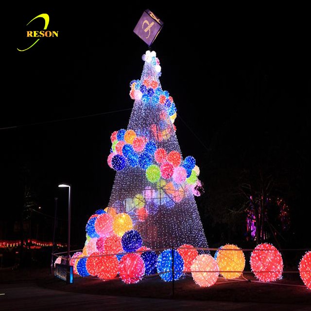 High end factory price waterproof Led ball tree for shopping center Christmas decoration - 图片 4
