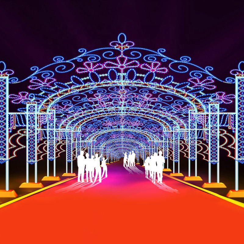 Christmas Street Decoration Light Custom Luxury Street Square Lighting Outdoor Christmas Decoration Light - 图片 5