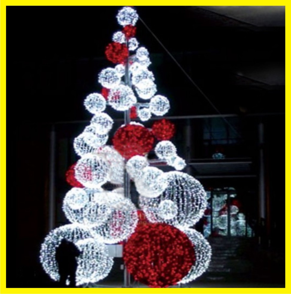 High end factory price waterproof Led ball tree for shopping center Christmas decoration - 图片 5
