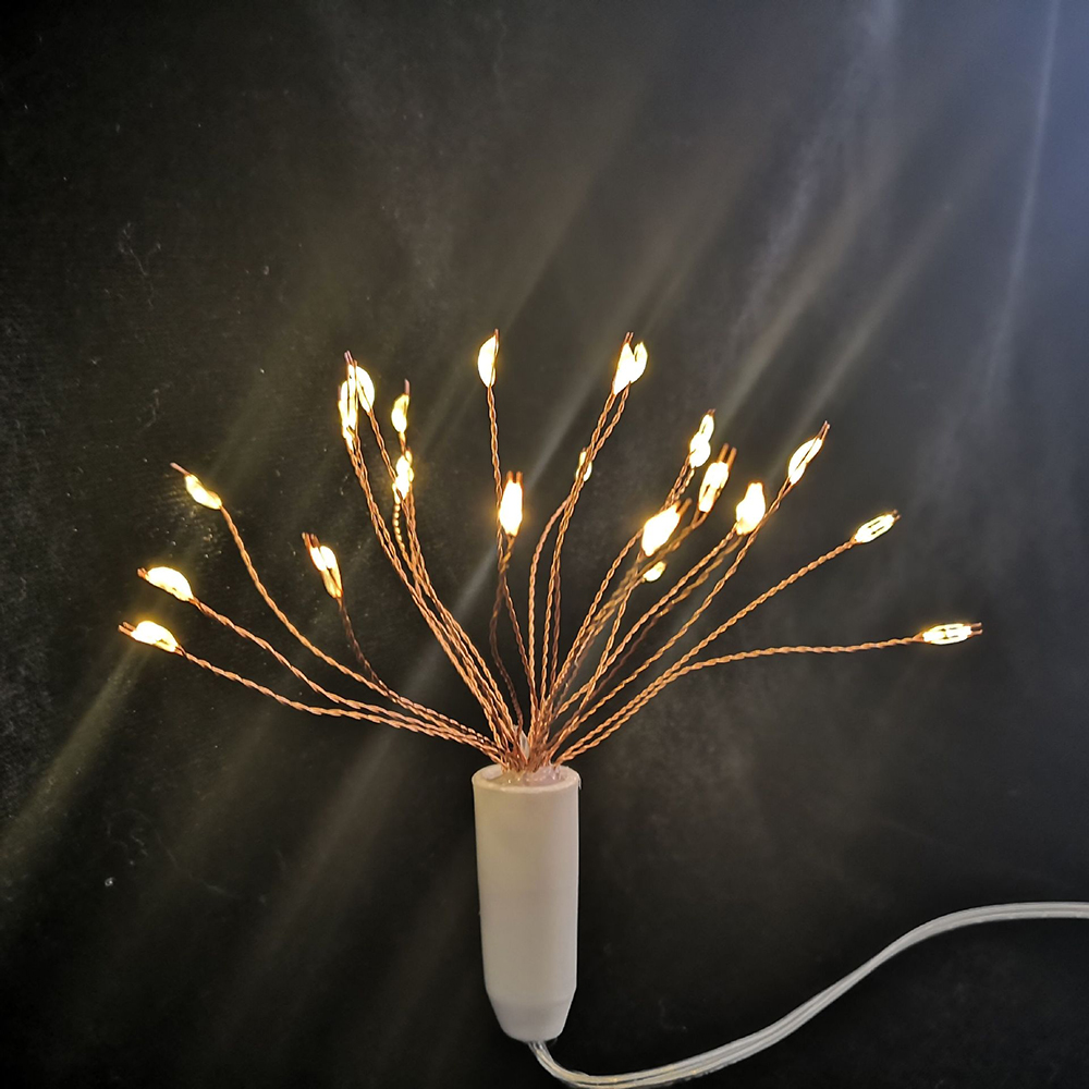 New Led Firework Lights Battery Lights Desktop Decoration Dandelion Lamp - 图片 2