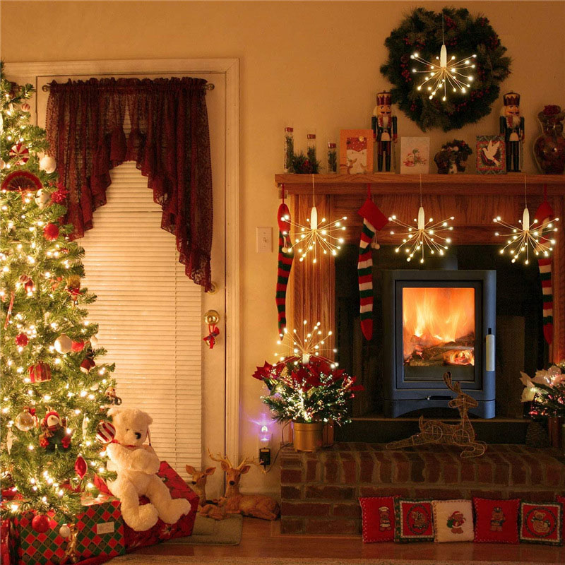 New custom festive atmosphere dandelion lamp LED fireworks chandeliers & pendant lights - 图片 3