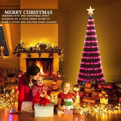 New 2021 Christmas Tree 4ft, 5ft, 6ft With Remote Control Multi-color Artificial Christmas Tree