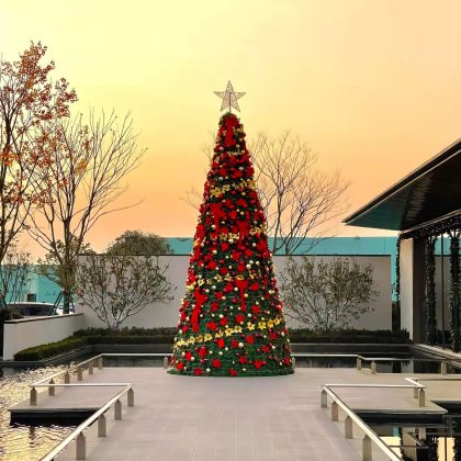 Custom Outdoor Artificial Giant Christmas Tree Commercial