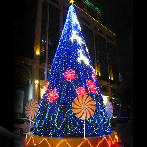 Factory Custom Giant Christmas Tree 20Ft New Year Outdoor Artificial Christmas Tree - 图片 4
