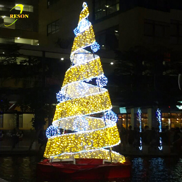Glorious Waterproof Christmas Display Motif Led Giant Cone Tree Lights - 图片 2