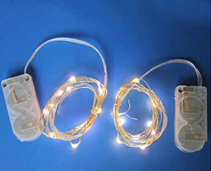 Micro LED Battery Operated String Lights Copper Wire Xmas Decoration