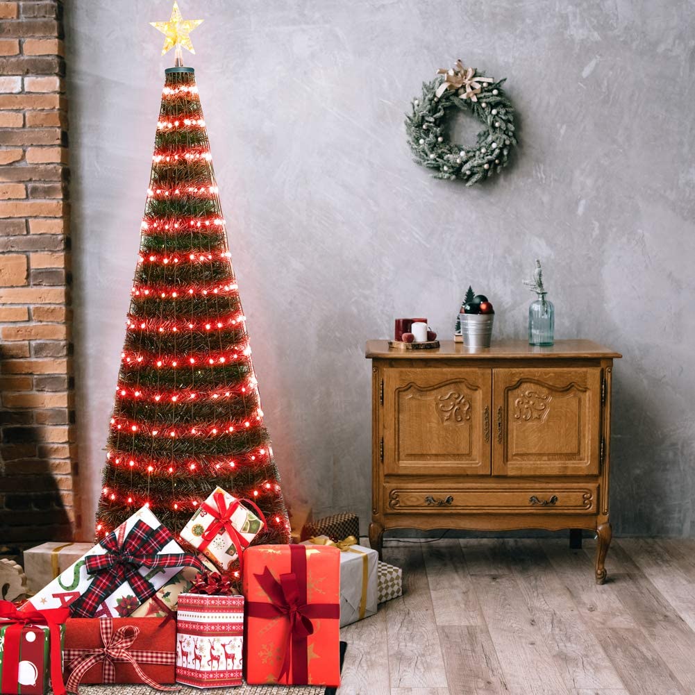 New 2021 Christmas Tree 4ft, 5ft, 6ft With Remote Control Multi-color Artificial Christmas Tree - 图片 2