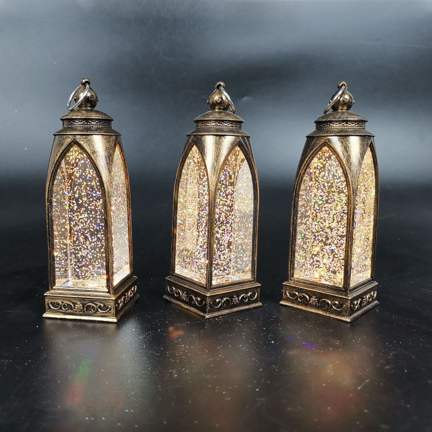 Wholesale Vintage Square Flash Christmas Cage Light Decoration - 图片 3