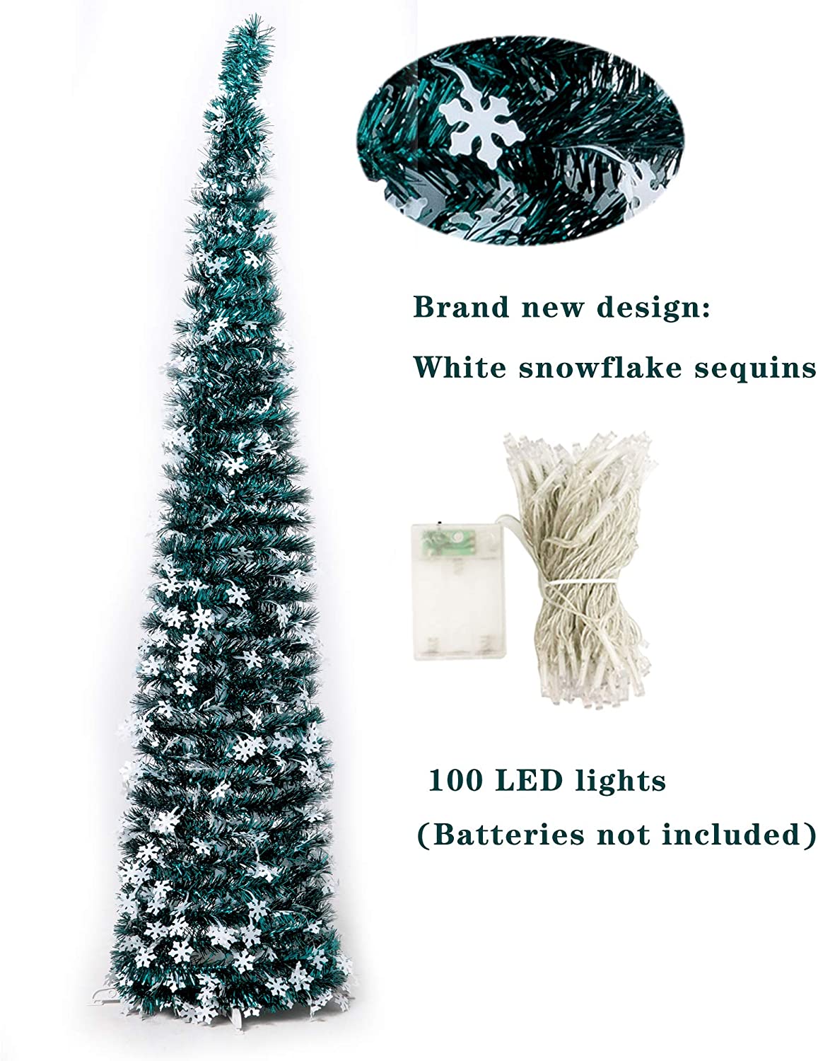 New 2021 Christmas Home Decoration 16.4FT Artificial Christmas Tree - 图片 3