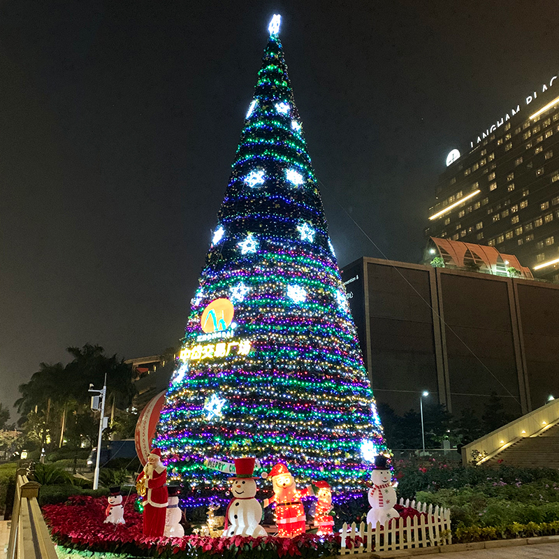 Factory Custom Giant Christmas Tree 20Ft New Year Outdoor Artificial Christmas Tree - 图片 6