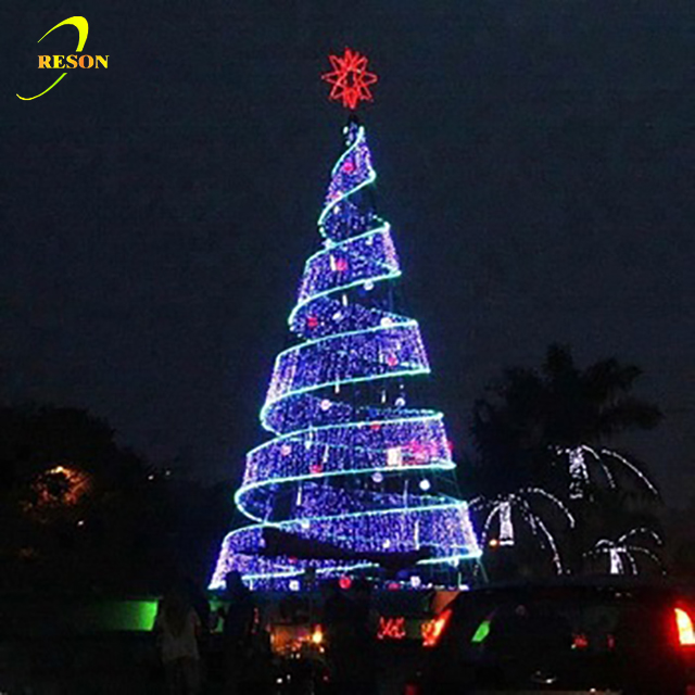 Christmas Lights Outdoor Decoration Unique Artificial Giant Christmas Spiral Tree - 图片 4