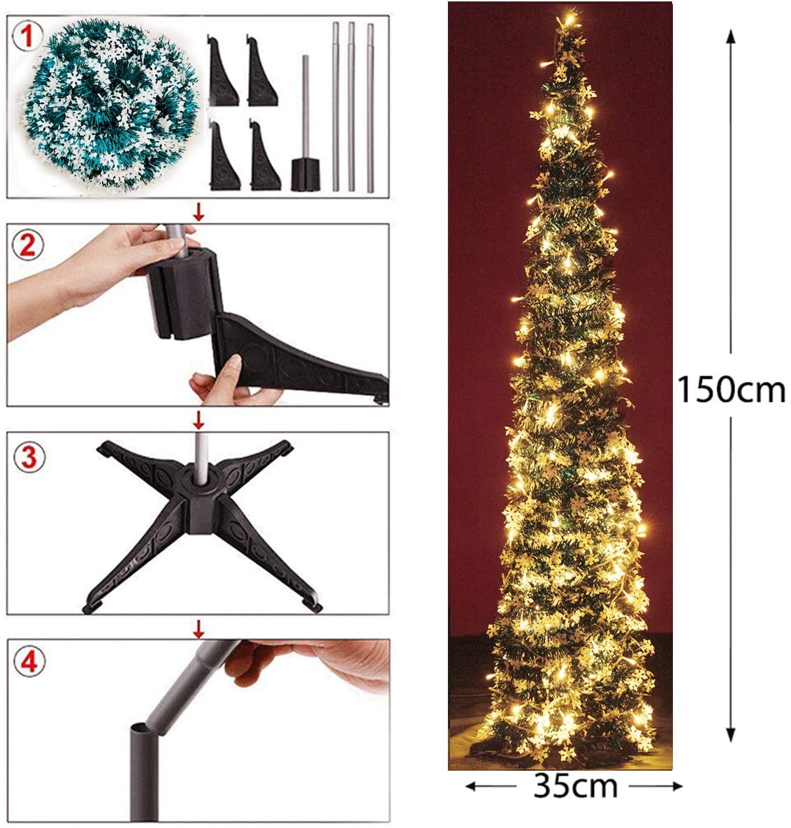 New 2021 Christmas Home Decoration 16.4FT Artificial Christmas Tree - 图片 5
