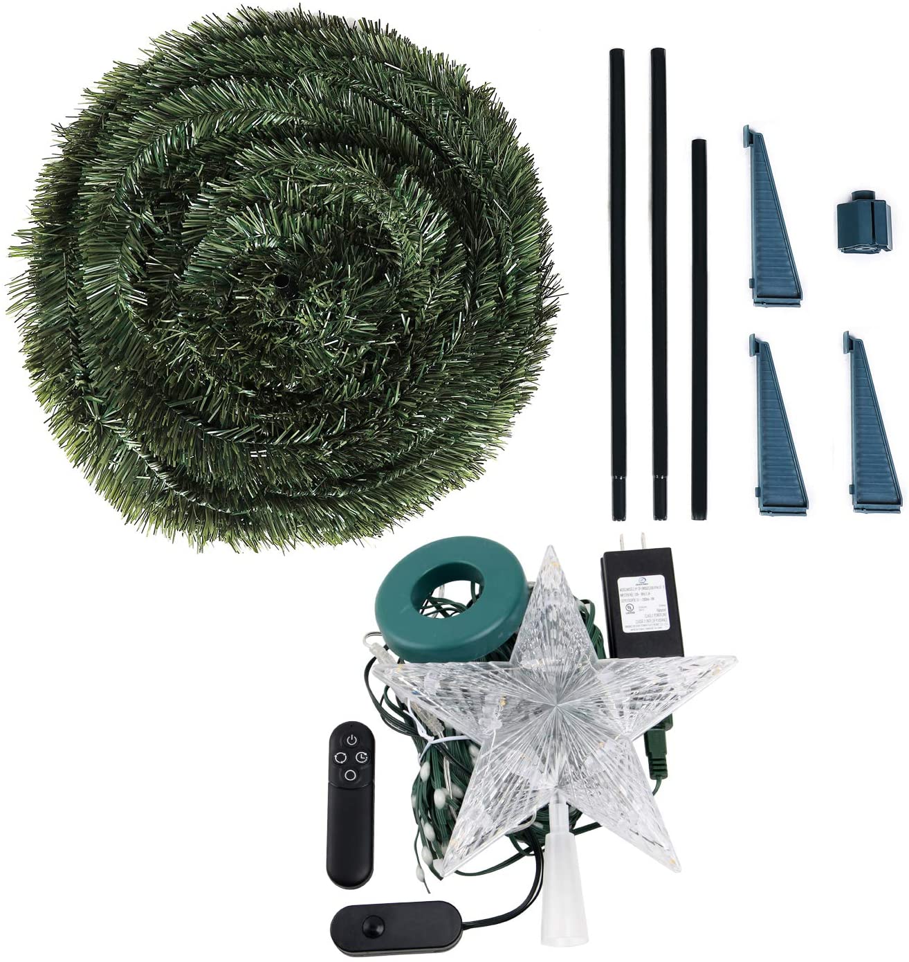 New 2021 Christmas Tree 4ft, 5ft, 6ft With Remote Control Multi-color Artificial Christmas Tree - 图片 6