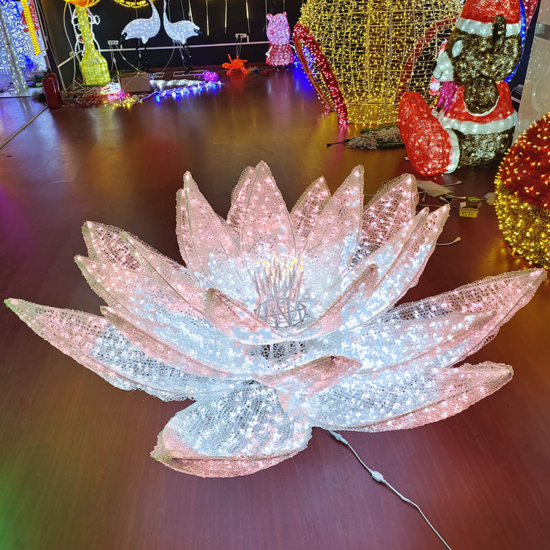 The New high quality outdoor flower motif light easter house motif light