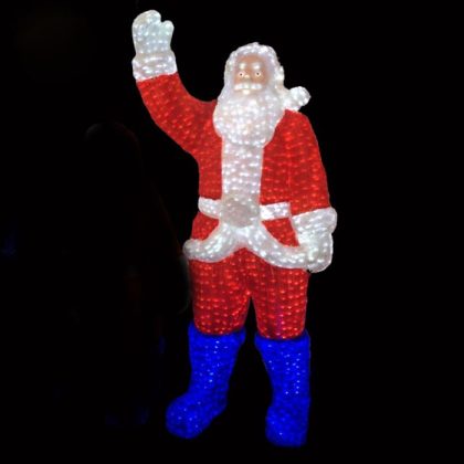 Factory Supply Display Garden Lde Santa Claus Display Garden Lights