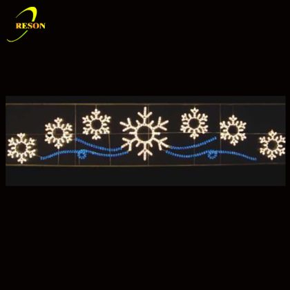 Commercial outdoor Christmas project decorations led across street motif lights