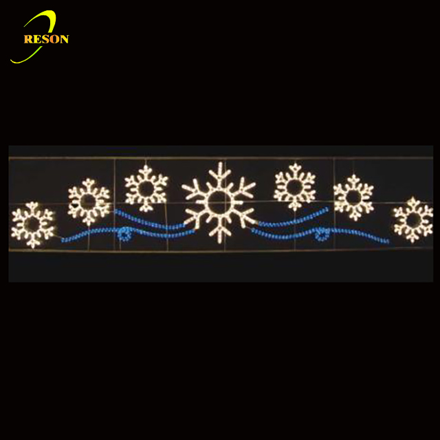 Commercial outdoor Christmas project decorations led across street motif lights