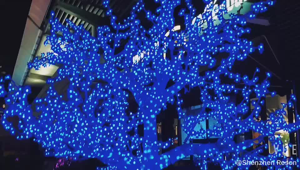 2022 high quality artificial outdoor led cherry blossom tree - 图片 2