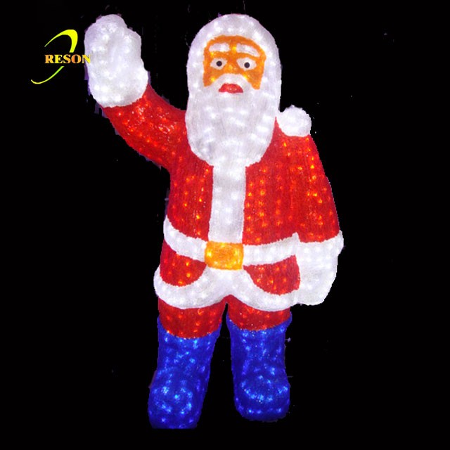 Factory Supply Display Garden Lde Santa Claus Display Garden Lights - 图片 3