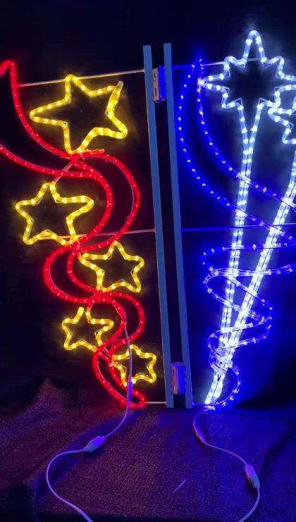 Modern street lighting waterproof Led street pole lights for Christmas holiday motif decoration