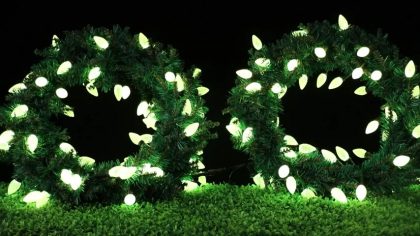 Home Christmas Wreath Led Indoor And Outdoor Waterproof Customizable Christmas Decoration Led Garlands