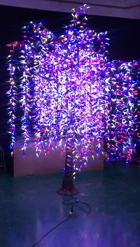 Party Decoration Artificial LED Lighted Weeping Willow Tree - 图片 2