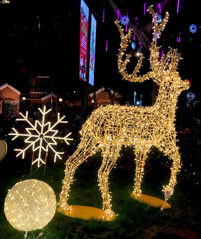 Christmas Luxury Decoration Park Christmas Reindeer Led Lights Christmas Decoration Outdoor Reindeer - 图片 4