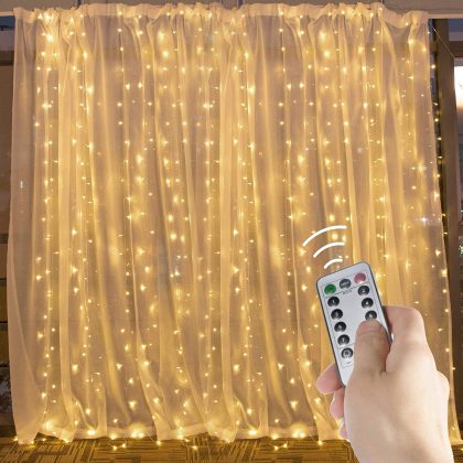Home Wall Decoration Indoor And Outdoor Curtain Lights Led Curtain String Light