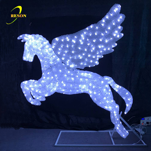 High Quality LED 3D Motif Light Giraffe Animal Sculpture Holiday Decoration Lighting - 图片 4