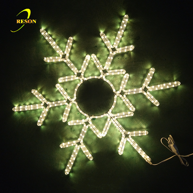 Holiday Home Christmas Ornaments Decor White Christmas Snowflake Lights