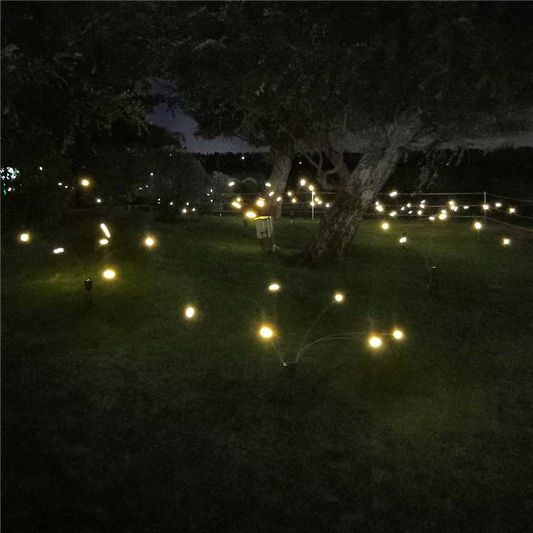 Christmas Decoration Outdoor Lawn Landscape Park Square Decorative Lights Automatic Swaying Led Firefly Garden Lights