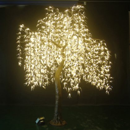 Party Decoration Artificial LED Lighted Weeping Willow Tree