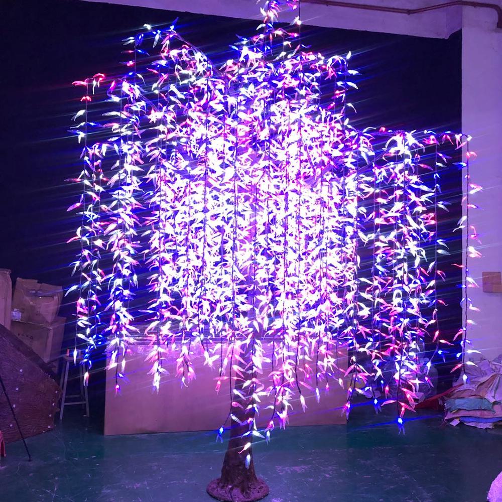 Factory Direct Price Park Backyard Decoration Artificial Led Willow Tree