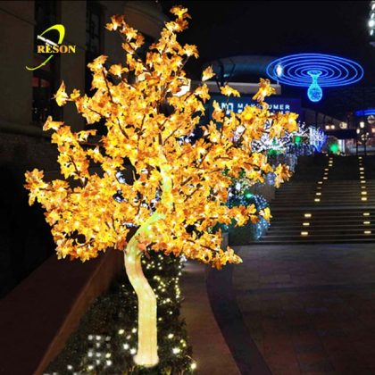 Wholesale Led Tree Maple Leaf For Christmas Tree With Led Lights Outdoor