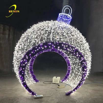 Giant LED Christmas Ball Decoration Light Ball Arch Motif Light Ball