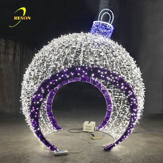 Giant LED Christmas Ball Decoration Light Ball Arch Motif Light Ball