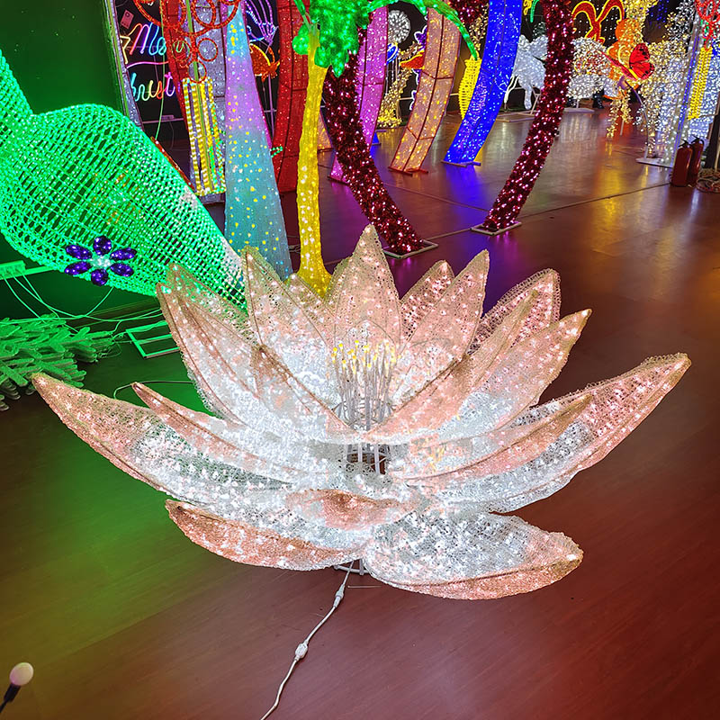 The New high quality outdoor flower motif light easter house motif light - 图片 4