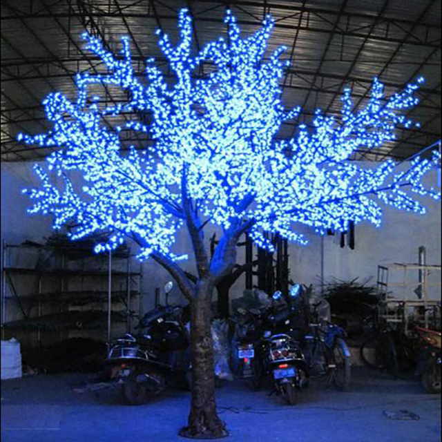 2022 high quality artificial outdoor led cherry blossom tree