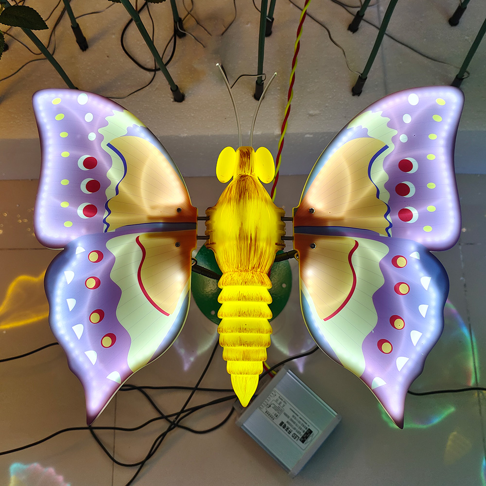 Wholesale 3D Dynamic Color Luminous Realistic Butterfly 3d Led Light Led Neon Butterfly - 图片 2
