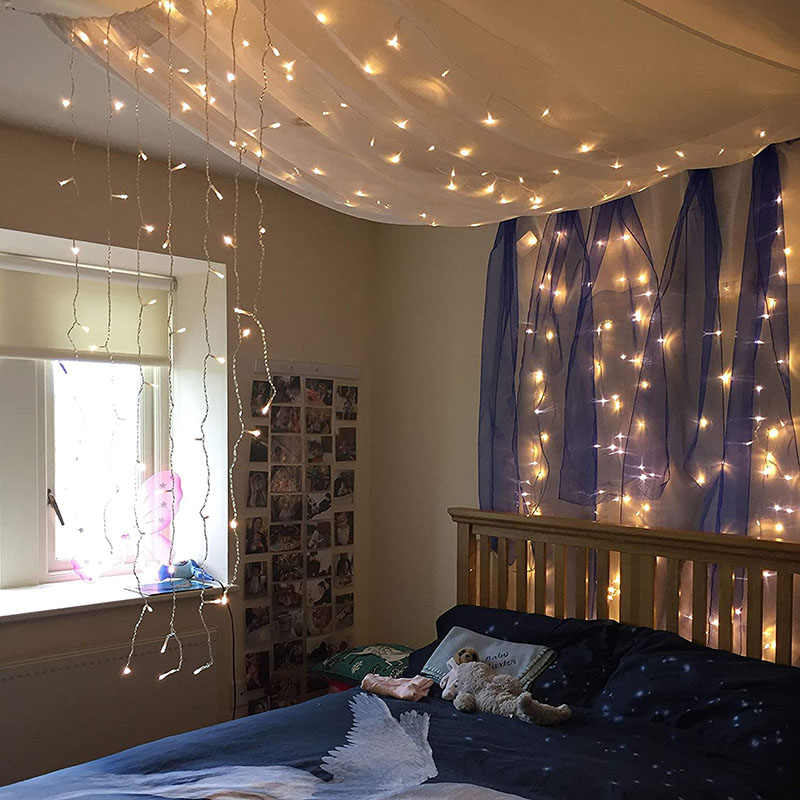 Holiday Lighting Home Christmas Party Fairy Light Indoor LED Curtain Christmas Lights Curtain - 图片 6