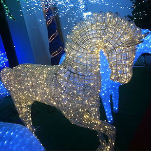 Acrylic Horse 3D Motif Light Christmas Decoration Light - 图片 5