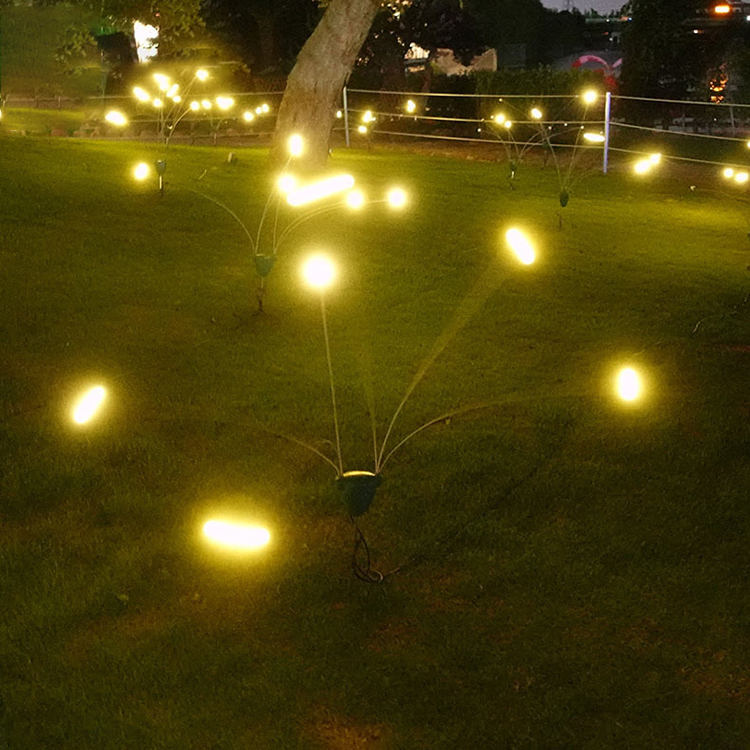 2020 New Arrival Electric Swing Lawn Light Fireworm LED Garden Light - 图片 4
