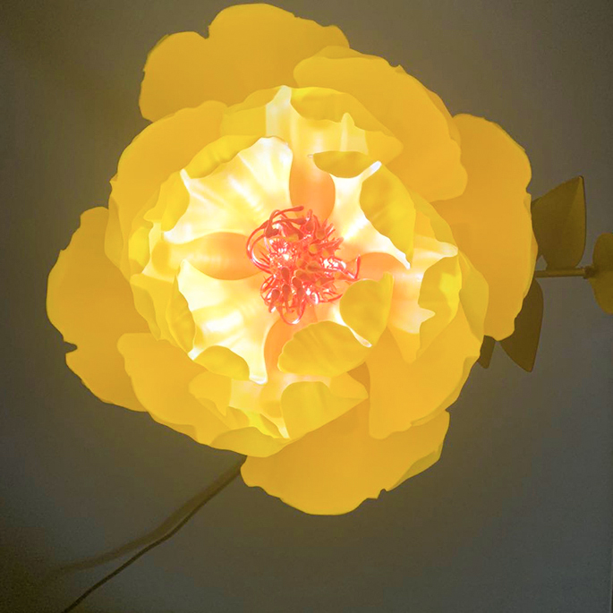Home Decoration Interior Lighting 3D Night Light Customized Luxury Blooming Flower LED Night Light - 图片 4