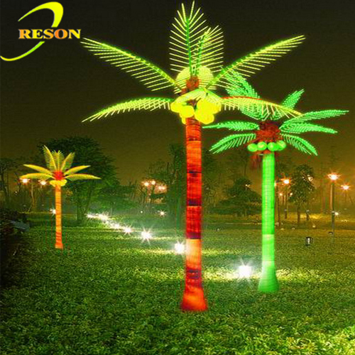 Hot Selling Colorful Led Palm Tree Solar Tree light Colorful Palm Tree - 图片 4