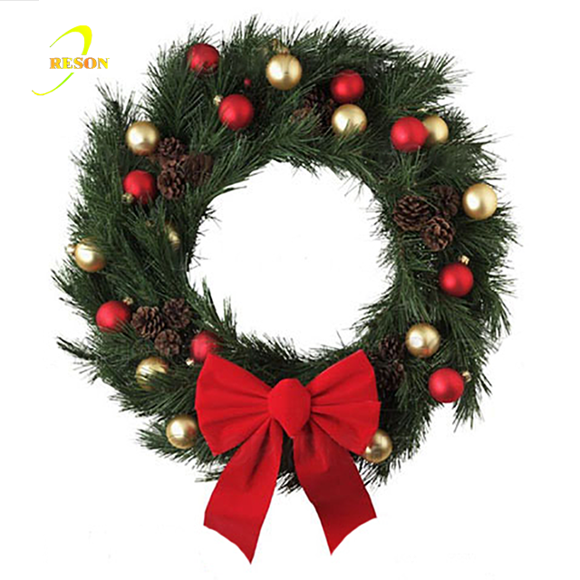 Decorative Round Christmas Wreaths With Led Lights - 图片 4