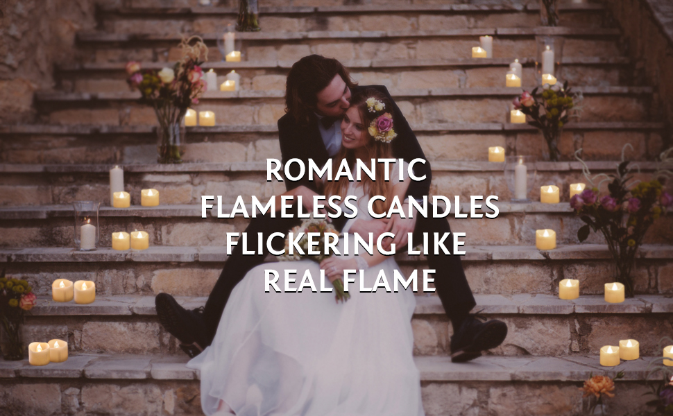 Warm White Wedding Decorative led candles lights - 图片 2