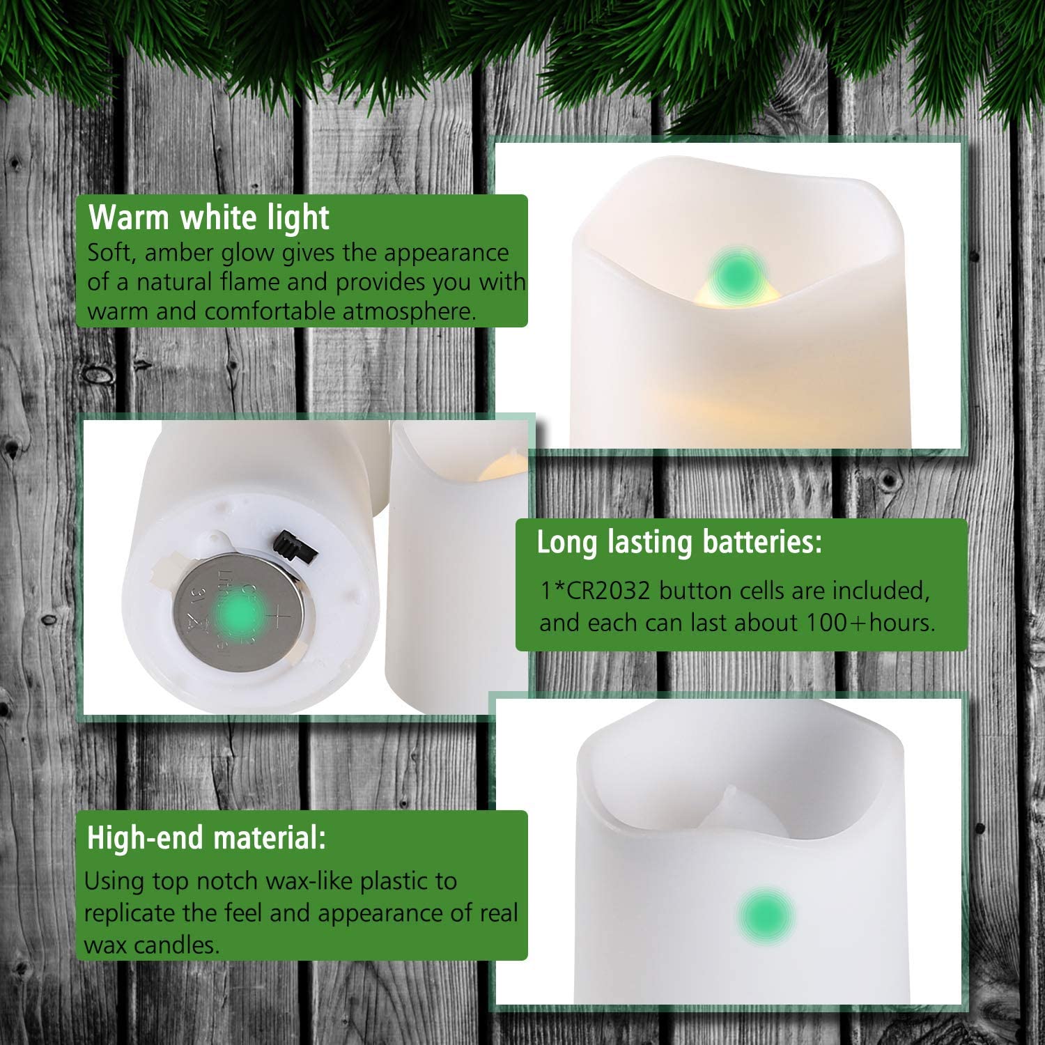 2021 Christmas decoration supplies Interior Decoration Candle Christmas Candles - 图片 3