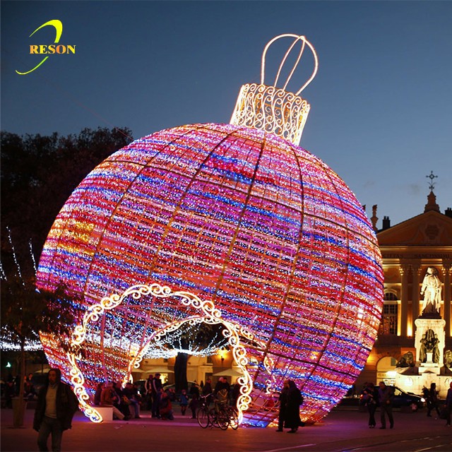 Giant LED Christmas Ball Decoration Light Ball Arch Motif Light Ball - 图片 3
