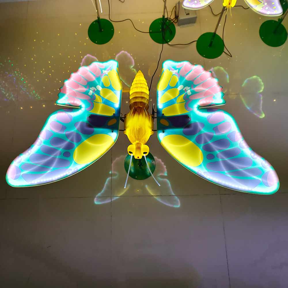 Wholesale 3D Dynamic Color Luminous Realistic Butterfly 3d Led Light Led Neon Butterfly - 图片 3