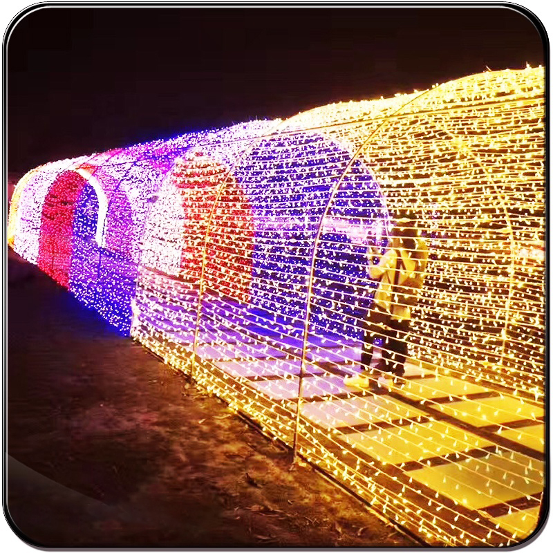 Festival Decoration Arch Lights Indoor And Outdoor Corridor Arched RGB Led Tunnel Light - 图片 3